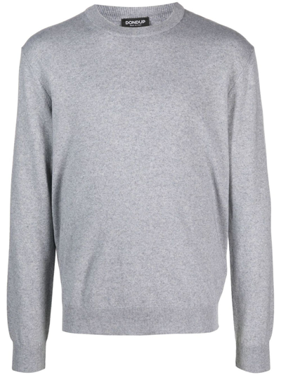 Dondup Fine-knit Long-sleeve Jumper In Grey