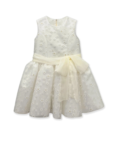 La Stupenderia Kids' White Giulia Dress