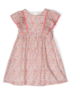 Tartine Et Chocolat Floral-print Cotton Dress In Multicolour