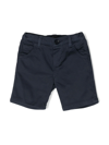 Fay Logo-embroidered Bermuda Shorts In Blue