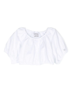 Douuod Off-shoulder Cropped Blouse In White
