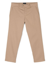 Fay Slim-cut Leg Chino Trousers In Brown