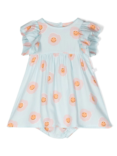 Stella Mccartney Kids' Multicolor Viscose Dress In Multicolour