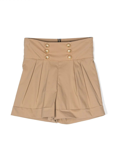 Balmain Short  Kids Kids Color Beige