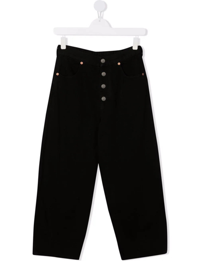 Maison Margiela Kids' Black Cotton Jeans