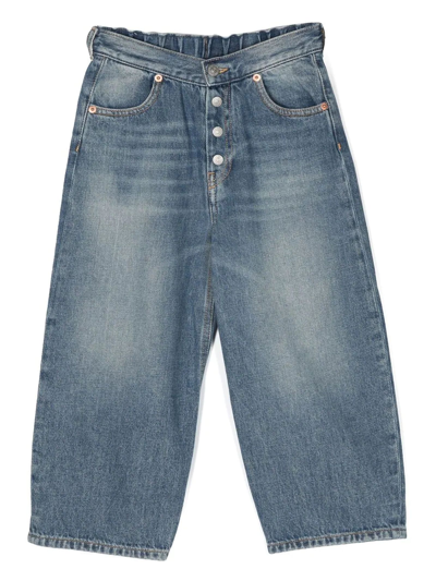 Maison Margiela Kids' Blue Cotton Jeans