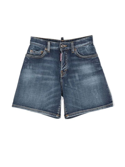 Dsquared2 Kids' Knee-length Denim Shorts
