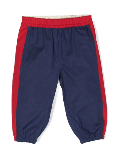 Gucci Kids' Red And Blue Track Pants