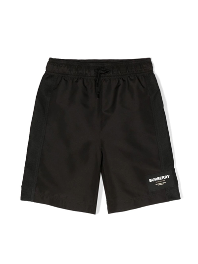 Burberry Kids' Black Polyester Shorts
