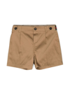 Gucci Web-stripe Chino Shorts In Brown