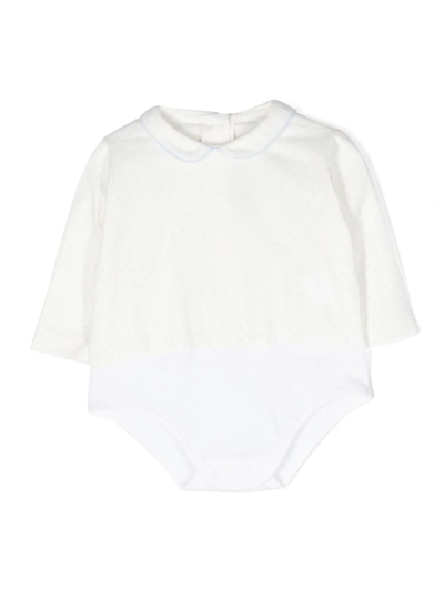 La Stupenderia Babies' Polka-dot Cotton Bodysuit In White