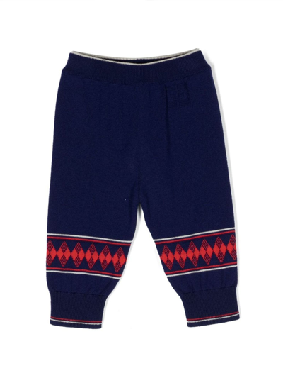 Gucci Kids' Navy Blue Wool Trousers