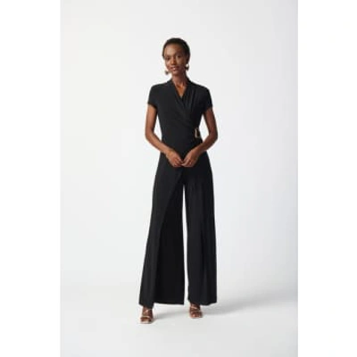 Joseph Ribkoff Midnight Blue Short Sleeve Jumpsuit