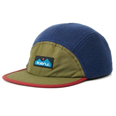 Kavu Klamath Fleece Bungee Cap In Blue