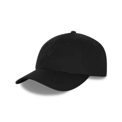 Lyle & Scott Tonal Eagle Baseball Cap In Black