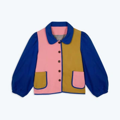 Lowie - Colourblock Neat Jacket In Blue