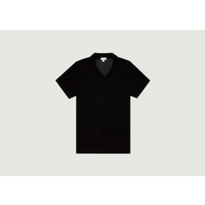 SUNSPEL LINEAR MESH POLO SHIRT