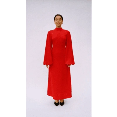 Percy Langley The Kerry Dress In Red