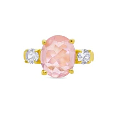Gem Bazaar Practically Perfect Ring In Pink