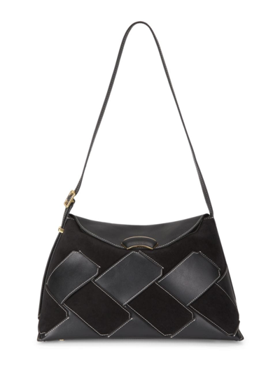 3.1 Phillip Lim Id Woven Shoulder Bag In Black