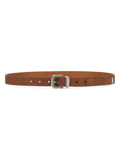 Brunello Cucinelli Leather Belt In Brown