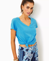 Lilly Pulitzer Meredith Tee In Lunar Blue