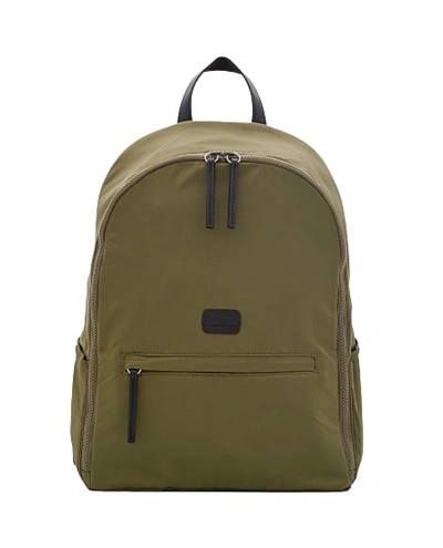 Apc Blake Nylon Backback In Green