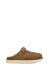 UGG BROWN SUEDE LEATHER SLIPPERS