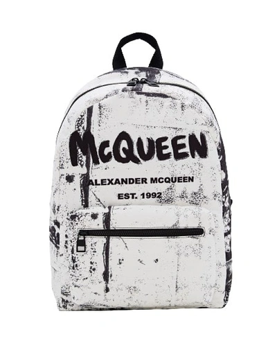 Alexander Mcqueen Metropolitan Backpack In Black