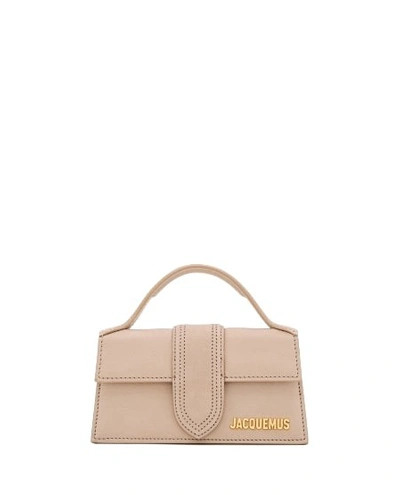 Jacquemus Le Grand Bambino Suede Shoulder Bag In Neutrals