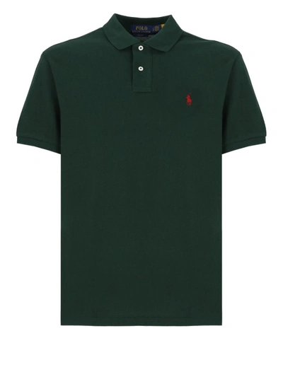 Polo Ralph Lauren Custom Slim Fit Short Sleeve Polo Shirt In Green