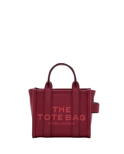 Marc Jacobs The Mini Leather Tote Bag In Red