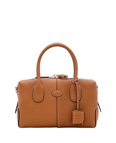 Tod's Mini Bauletto Leather Bag In Brown