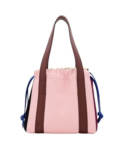 Colville Small Lullaby Leather Tote Bag In Pink