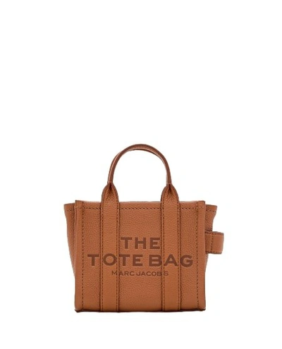 Marc Jacobs The Mini Leather Tote Bag In Brown