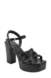 Marc Fisher Ltd Chesse Platform Sandal In Black
