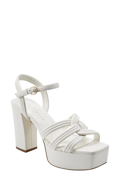 Marc Fisher Ltd Cairo Platform Sandal In Ivory 150