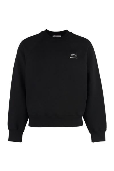 AMI ALEXANDRE MATTIUSSI AMI PARIS COTTON CREW-NECK SWEATSHIRT