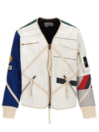 Greg Lauren Modern Racer Flight Casual Jackets, Parka Multicolor