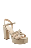 MARC FISHER LTD CAIRO ANKLE STRAP PLATFORM SANDAL