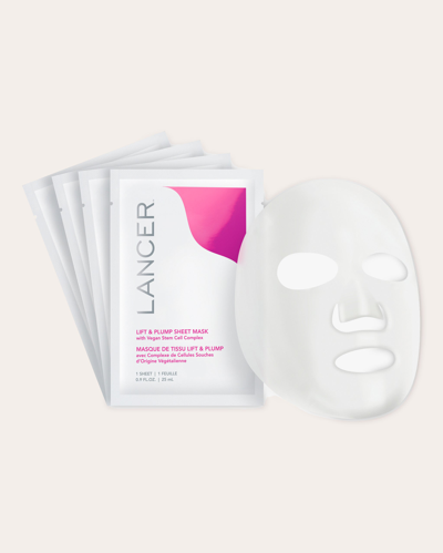 Lancer Women's Lift & Plump Sheet Mask 4 Count In White