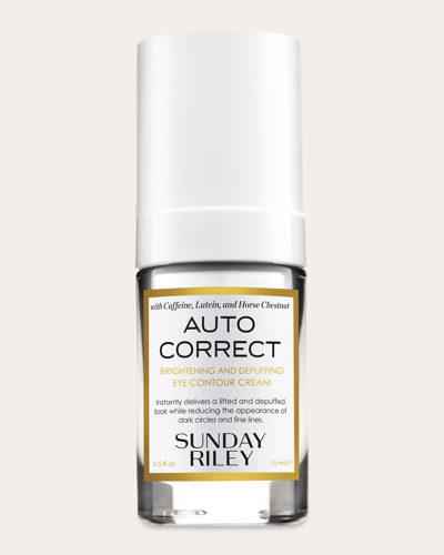 Sunday Riley Women's Auto Correct Brightening And Depuffing Eye Cream 15ml In White