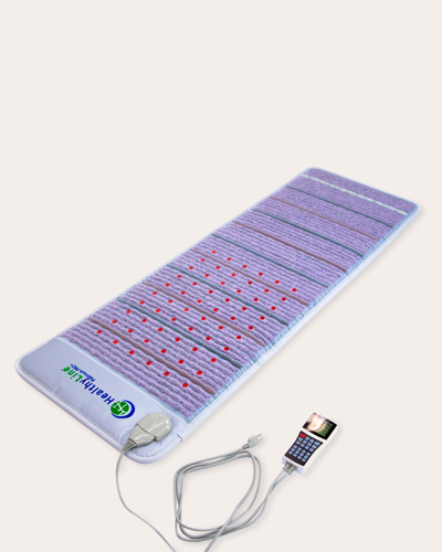 Healthyline Full Sized Platinum Mat With Advanced Pemf Therapy Leather In White