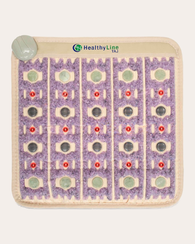 Healthyline Small Sized Gemstone Heat Therapy Mat With 5 Therapies In White