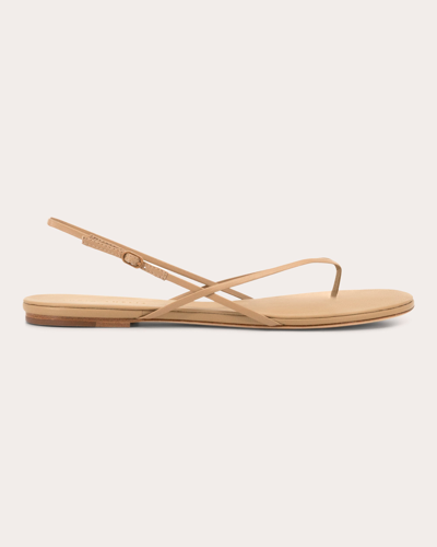 Studio Amelia Women's Leather Wishbone Flat In Neutrals