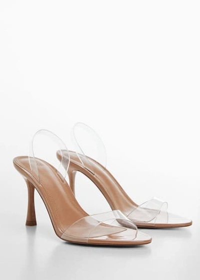 Mango See-through Straps Sandals Nude In Lt-pastel