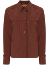 MONCLER BROWN POCHET SHIRT JACKET