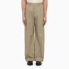 OFF-WHITE OFF-WHITE™ BEIGE COTTON WIDE CARGO TROUSERS