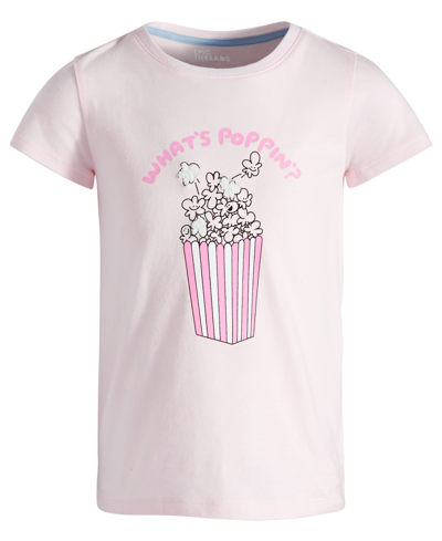 Epic Threads Kids' Little Girls What's Poppin' Graphic T-shirt, Created For Macy's In Barely Pink