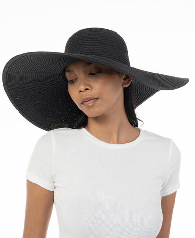 Inc International Concepts Women's Oversized Floppy Hat, Created For Macy's In Black